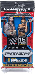 1-2022 WWE Panini Prizm Debut Edition Trading Cards Hanger Pack (15 Cards Per Pack)