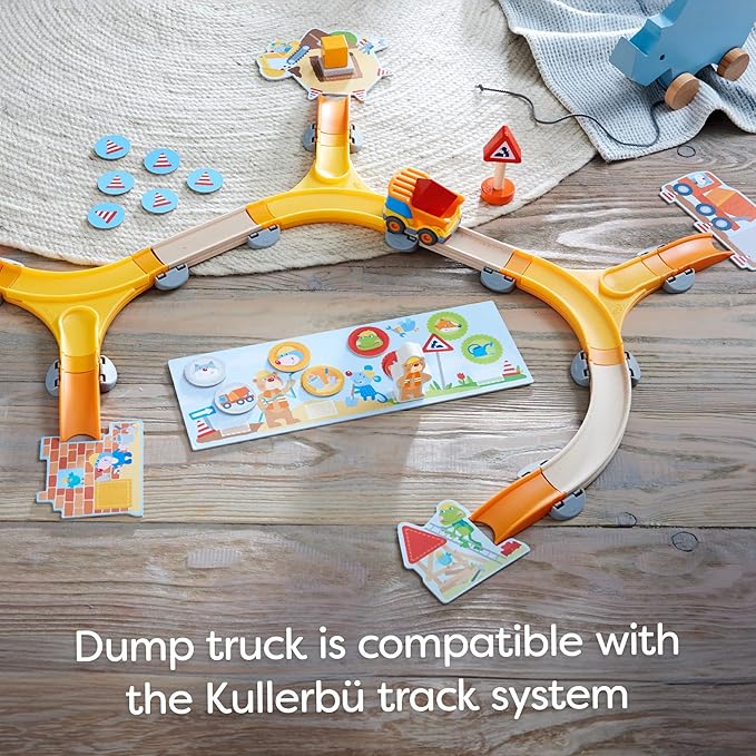 HABA My Very First Games Building Site A Cooperative Learning Kids Game Toddler Learning Activities &amp Games for 2+ Year Olds with Included Toy Truck