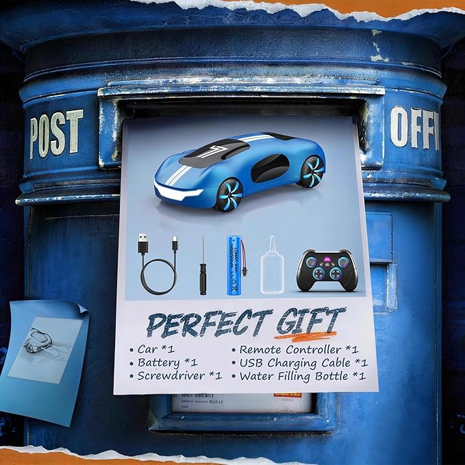 Gesture Sensing Remote Control Car Drift RC Stunt Car with Light Spray &amp Sound 2.4GHz Hobby RC Cars Toy for Kids 360° Rotate Birthday Gifts for Boys Girls 4-12