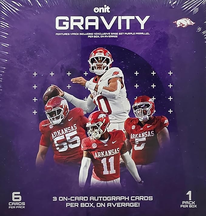 2025 Onit Gravity College Football Card Breaker Edition Box (Arkansas Razorbacks)