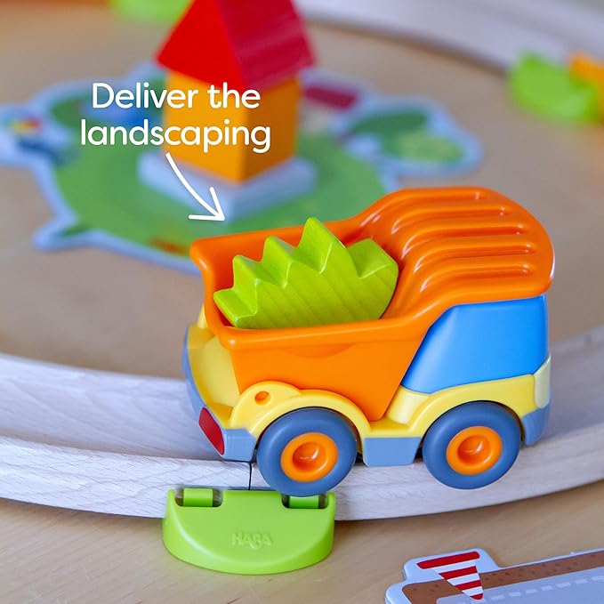 HABA My Very First Games Building Site A Cooperative Learning Kids Game Toddler Learning Activities &amp Games for 2+ Year Olds with Included Toy Truck