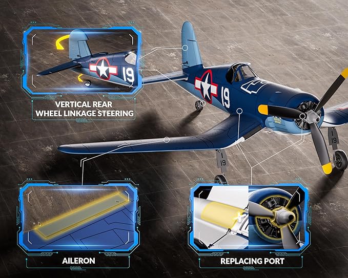 volantexrc Brushless RC Plane 4 Channel Remote Control Airplanes with 6-Axis Gyro3 Modes &amp Aerobatics 2.4GHz Radio Controlled Aircraft for Beginners &amp Adults