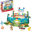 MEGA Pokémon Building Toys Set Training Stadium with 1101 Pieces 5 Poseable Characters and Battle Play for Kids
