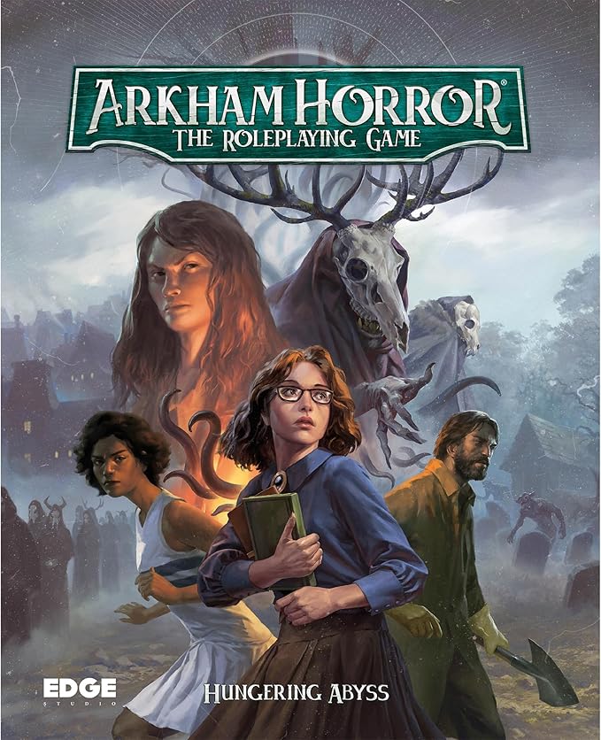 Asmodee Arkham Horror The Roleplaying Game Hungering Abyss Starter Set - Immersive RPG Adventure with Dynamic Pool System! Ages 14+ 2-6 Players 1+ Hour Playtime