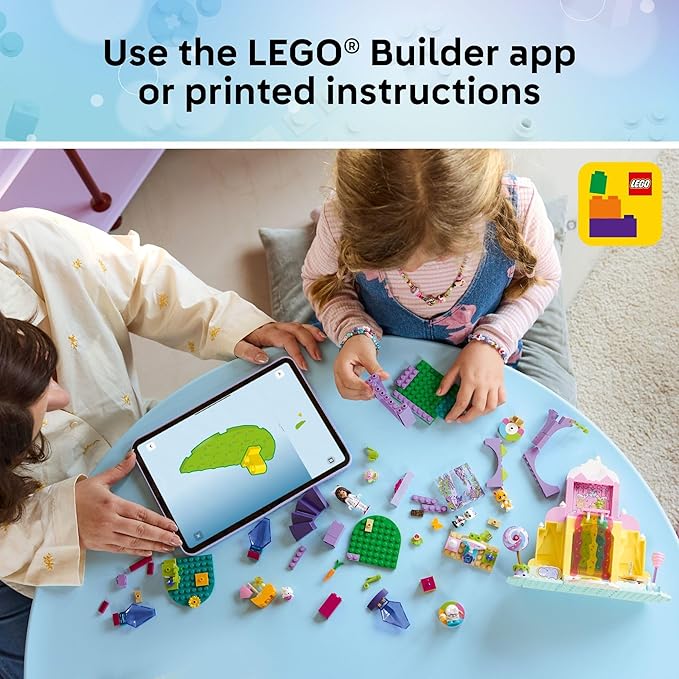 LEGO Gabby’s Dollhouse Sweet Treat Mountain &amp Kitty Garden Building Blocks - Pretend Play &amp Learning Toy for Girls &amp Boys Ages 4+ - W/Gabby &amp Pandy Paws Figures - Gift Idea for Birthd