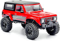HOBBYPLUS CR-18P V3 Brushless Rushmore in Red - 1/18 Scale RC Truck Crawler with Off-Road RC Trucks Features Portal Axles &amp Metal Gears - Ready-to-Run 2S/3S LiPo Compatible (1810417-V3)