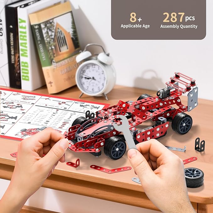 STEM Building Projects Toys - Model Car Kit DIY Building STEM Projects Toys for Kids Boys Girls Ages 8-12-16 Assembly Science Kit Model Car Birthday Gift Toy for Kids Boys 8 9 10 11 12 Years Old