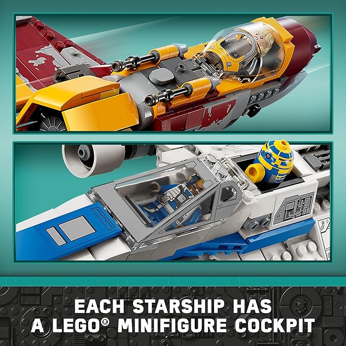 Lego Star Wars: Ahsoka New Republic E-Wing vs. Shin Hati’s Starfighter 75364 Star Wars Playset Based on The Ahsoka TV Series Show Inspired Building Toy for Ahsoka Fans Featuring 5 Star Wars Figures