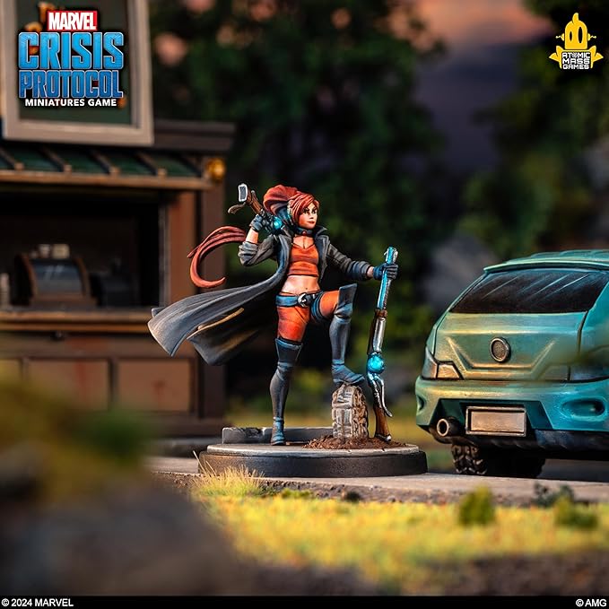 Marvel: Crisis Protocol Elsa Bloodstone &amp Man-Thing Character Pack - Adds New Legion of Monsters Leadership! Tabletop Superhero Game Ages 14+ 2 Players 90 Min Playtime Made by Atomic Mass Game