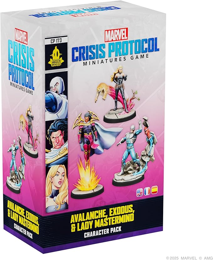 Asmodee Marvel: Crisis Protocol Avalanche Exodus &amp Lady Mastermind Character Pack - Tabletop Superhero Game Ages 14+ 2 Players 90 Minute Playtime