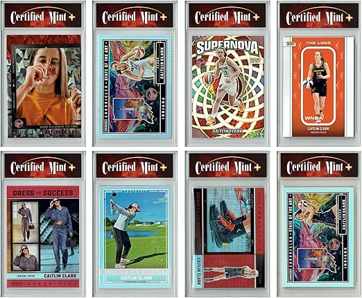 LOADED! All Caitlin Clark Collector's Box: 4 Certified Mint+ Rookie Cards from Women's Basketball