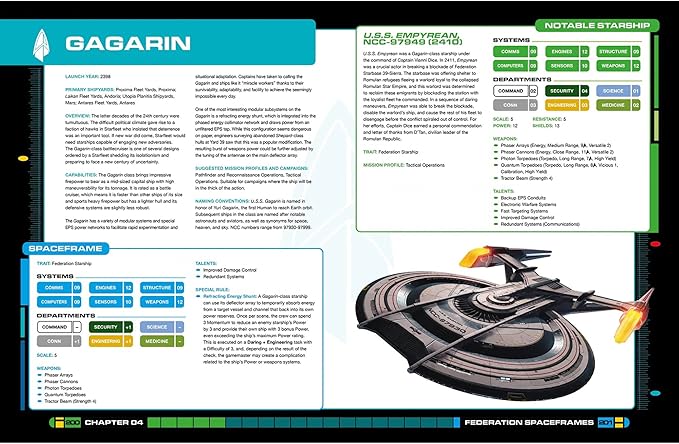 Modiphius Entertainment Star Trek Adventures: Utopia Planitia Starfleet Sourcebook - Hardcover Expansion RPG Book Medium
