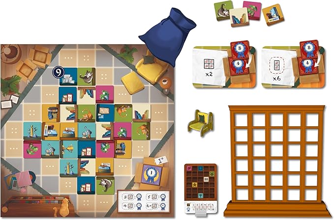 My Shelfie Board Game - Organize Your Shelf and Show Off Your Treasures! Strategy Game Fun Family Game for Kids and Adults Ages 8+ 2-4 Players 30 Minute Playtime Made by Lucky Duck Games