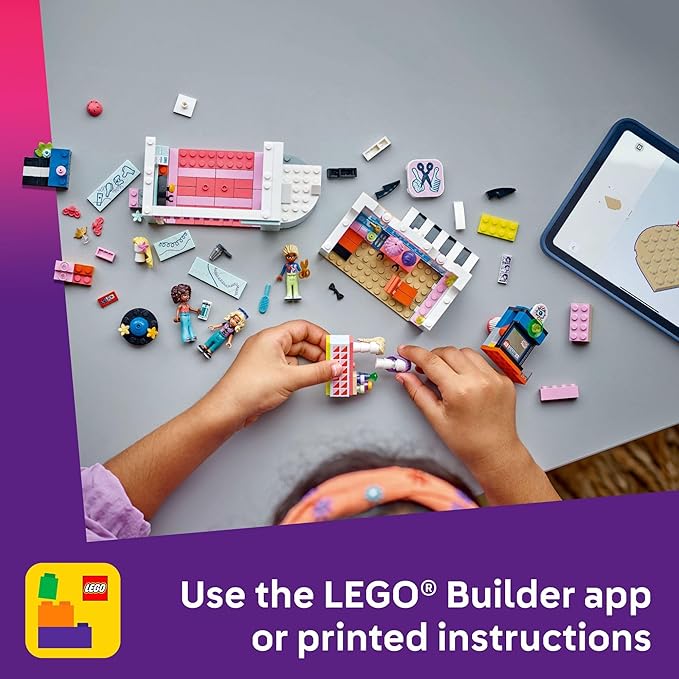 LEGO Friends Hair Salon and Accessories Store Toy Building Set - Hair Salon Toy for Girls and Boys Ages 7+ - Gift Idea for Kids Birthday - with 3 Minidolls - 42662