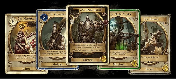 Modiphius Entertainment: Dark Deeds - Strategy Board Game Darkly Humorous Card Game Ages 14+ 2-5 Players 60 Min