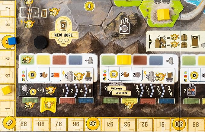 Capstone Games Boonlake Euro Strategy Board Game for 1-4 Players – Hand Management Engine Building Resource Planning Territory Development Strategic Solo &amp Competitive Fun – 90 Min | Ages 14+