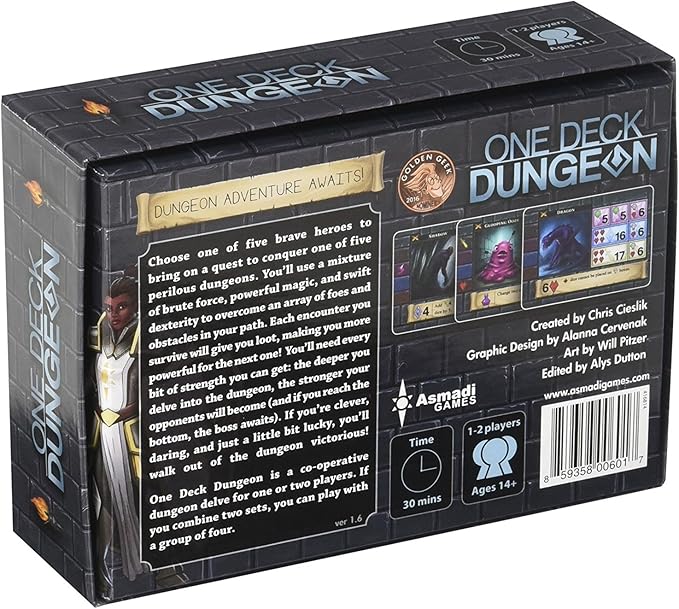 Asmadi Games One Deck Dungeon For 168 months to 9600 months