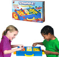 MUKIKIM Scramble - Shape Matching Family Board Game! Sorting Shapes Fast Before The Time is Up &amp Pieces Pop Out! Play Solo/with Friends. 12-Shape Junior Version Plates Included!