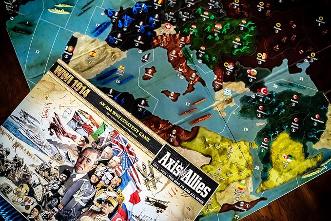 Renegade Game Studios Axis &amp Allies: WWI 1914 Board Game Strategy Multiplayer War Game for 2-8 Players