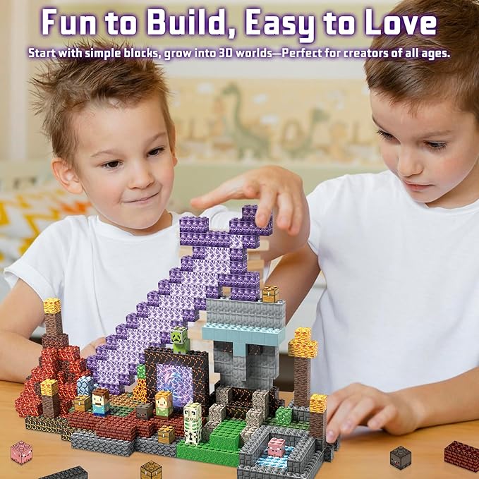 JIMI Building Blocks Set Premium Interlocking Blocks with Characters &amp Vivid Scenes - Creative Construction Toy for Kids 6+ &amp Builders STEM Learning Toy