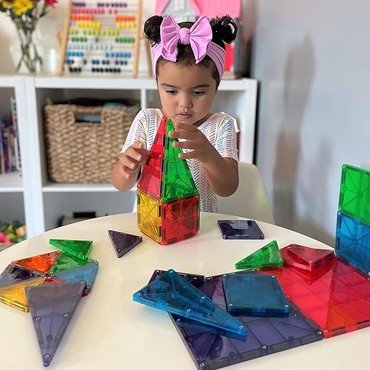 MAGNA-TILES Classic 32-Piece Magnetic Construction Set The ORIGINAL Magnetic Building Brand