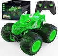 Remote Control Car 2.4GHz Monster Trucks Toys with Light Spray Birthday Gift for Kids 3 4 5 6 7 8 All Terrain RC Cars Toddler Toys for Boys Girls 3+ Year Old (Dinosaur-Green)
