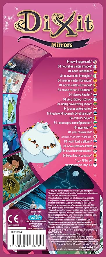 Libellud | Dixit Mirrors | Expansion | Multi-Time Awarded Imagination and Creativity Game | Ages 8 | 3 to 8 Players | 30 Minutes per Game | Multilanguage (Includes Spanish)