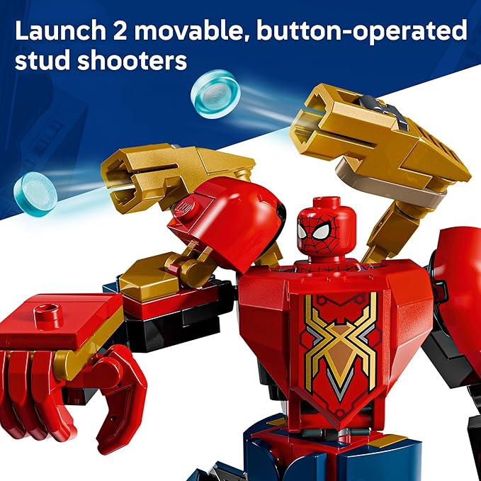 LEGO Marvel Mech Battle: Spider-Man vs. Doc Ock Building Toys for Kids - Super Hero &amp Villain Poseable Mech Toys W/3 Marvel Minifigures for Kids &amp Fans Ages 6+ - Gift Idea for Birthdays - 763
