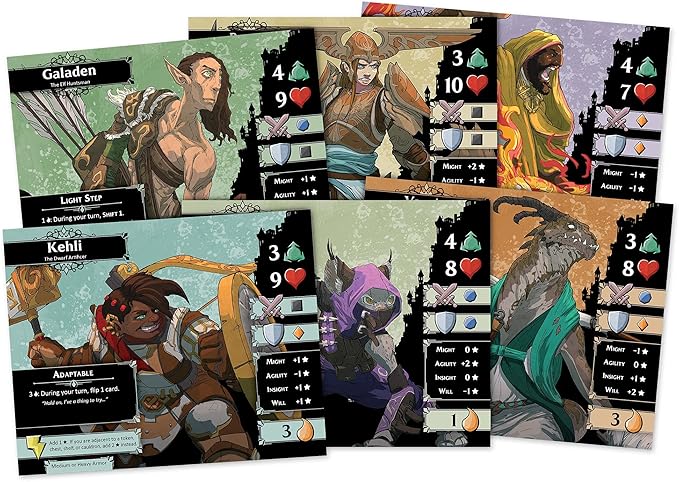Asmodee Descent: Legends of The Dark Board Game - Epic Dungeon-Crawling Adventure Cooperative Strategy Game for Kids &amp Adults Ages 14+ 1-4 Players 3-4 Hour Playtime