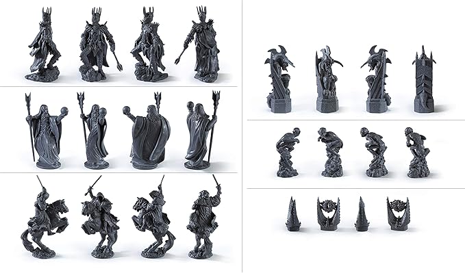 The Noble Collection The Lord of The Rings Chess Set: Battle for Middle-Earth
