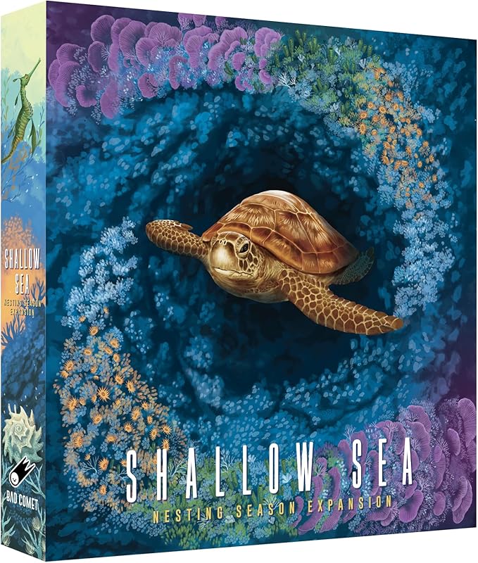 Shallow Sea Board Game – Strategy Tile-Placement Game for Adults &amp Families | 1–4 Players 30–45 Min Play | Build Coral Reef Ecosystem Ocean Puzzle Game Nature-Inspired (Nesting Season Expansion