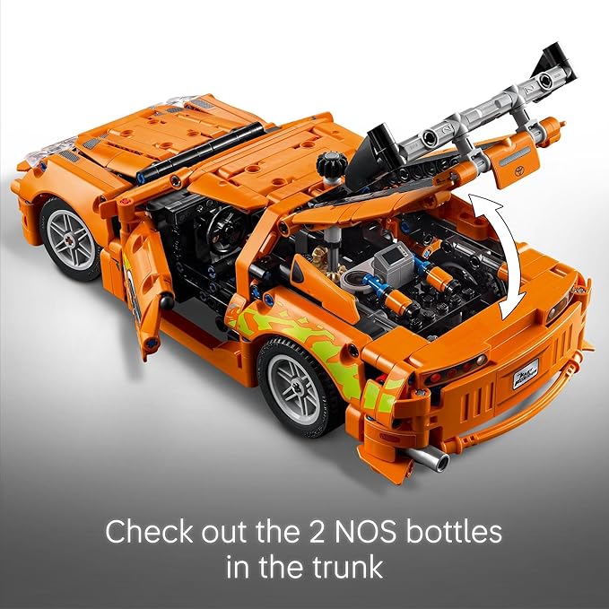 LEGO Technic Fast and Furious Toyota Supra MK4 Building Kit- Toy Car for Kids Boys and Girls Ages 9+ - Creative Gift for Fast and Furious Car Fans - Realistic Engineering Details - 42204