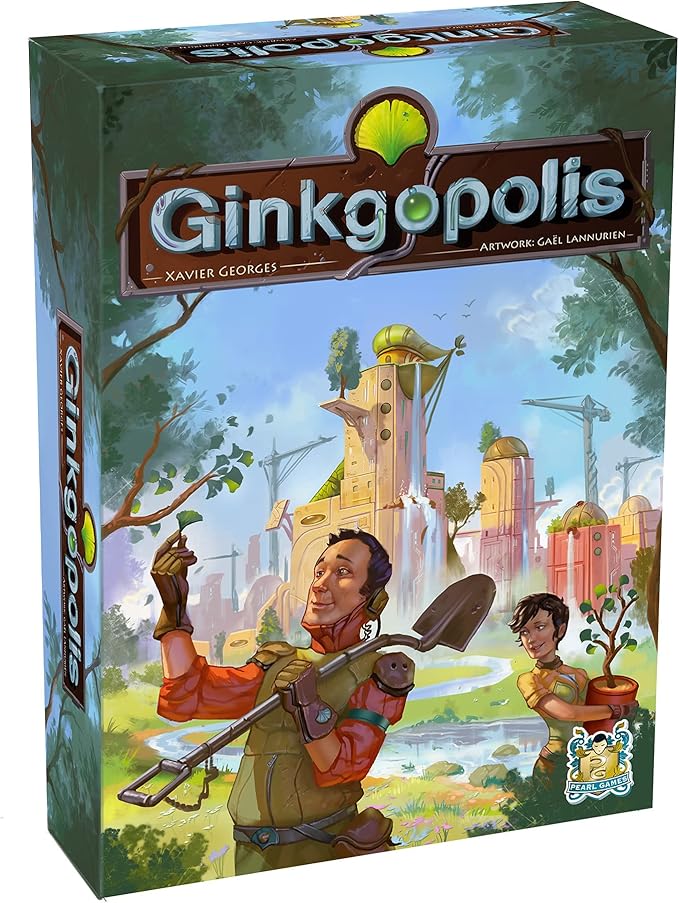 Ginkgopolis Board Game | Competitive Worker Placement Strategy Game for Adults and Kids | Ages 10+ | 1-5 Players | Average Playtime 45 Minutes | Made by Pearl Games