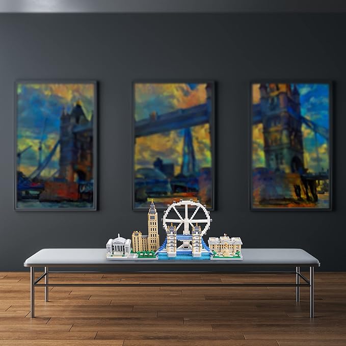 Architecture Series Mini Bricks for Adults and Teens London Skyline Collection 3430 PCSMicro Mini Blocks Set Model KitLandmark Model