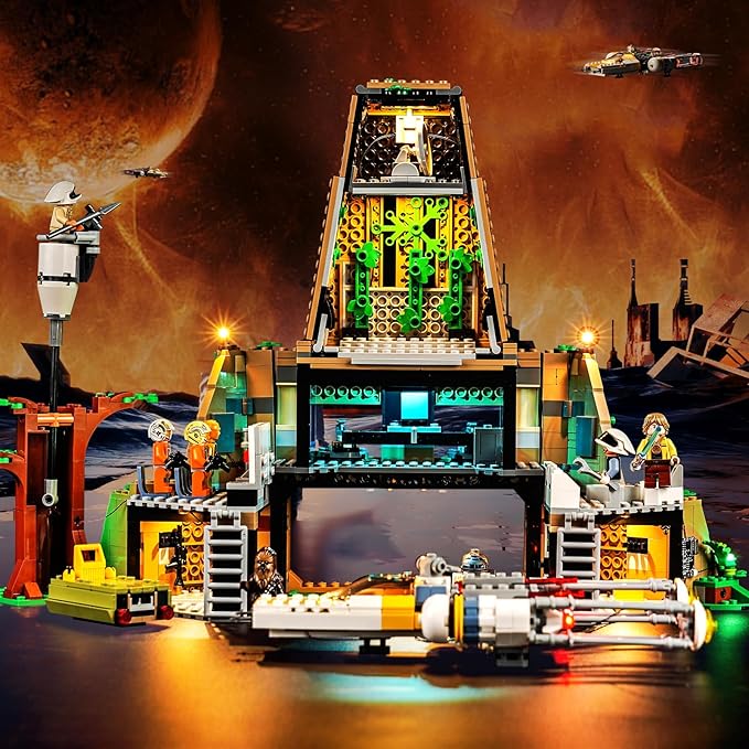 Upgraded Led Light Kit Compatible with Lego A New Hope Yavin 4 Rebel Base Building Set Compatible with Lego 75365 (Model Not Included)