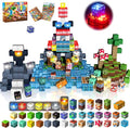 200 pcs 0.8in Magnetic Blocks with 31 LED Light Blocks - TNT Building Blocks Toys for Kids Magnetic Building Blocks Stacking Magnets Birthday Gifts for Boys and Girls Age 3+ Years Old
