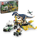 LEGO Jurassic World Dinosaur Missions: Allosaurus Transport Truck Toy Fun Gift Idea for Kids with Kenji Darius and Yaz Minifigures Jurassic World Dinosaur Toy for Boys and Girls Ages 8 and Up 76966