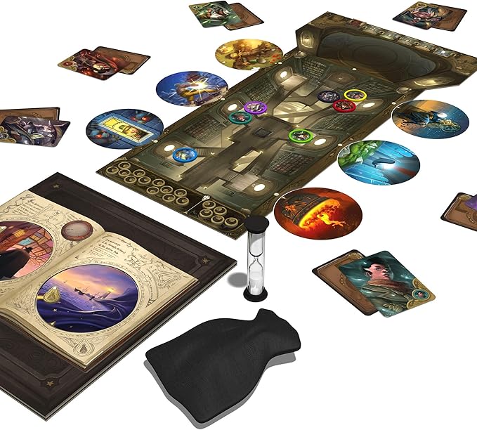 Obscurio Board Game - Navigate The Sorcerer's Library in This Intriguing Game! Cooperative Game for Kids and Adults Ages 10+ 2-8 Players 45 Minute Playtime Made by Libellud