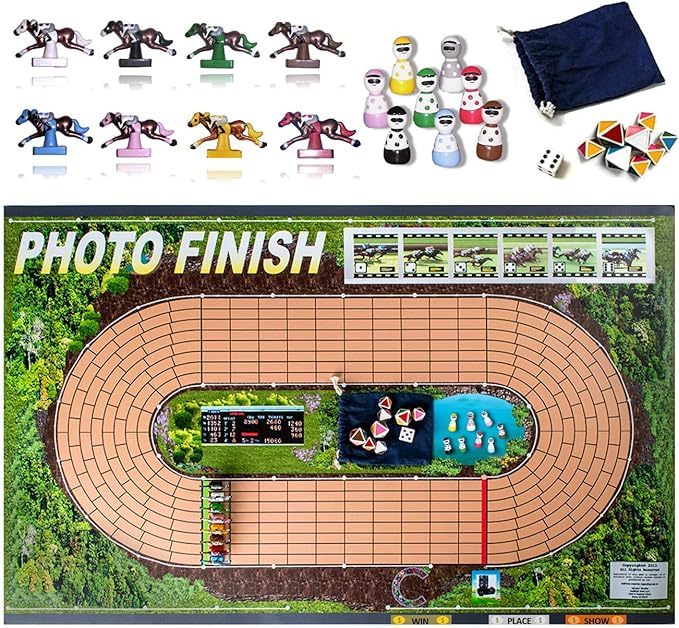 Horse Racing Board Game | Best New Fun Parlor Party Game | Lane Changing and Frequent Photo Finishes