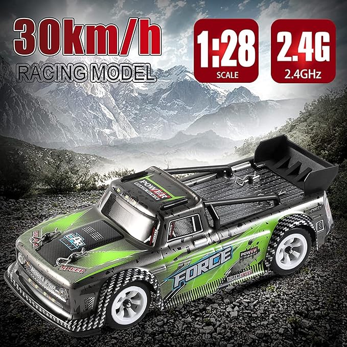 Wltoys 284131 RC Cars 1/28 Mini Drift RC Car with 3pcs Upgraded 500mah Battery 30km/h RC Drift Cars 130 Brushed Motor 2.4GHz Remote Control LED Lamp 4WD Micro RC Drift Car for Adults Gifts