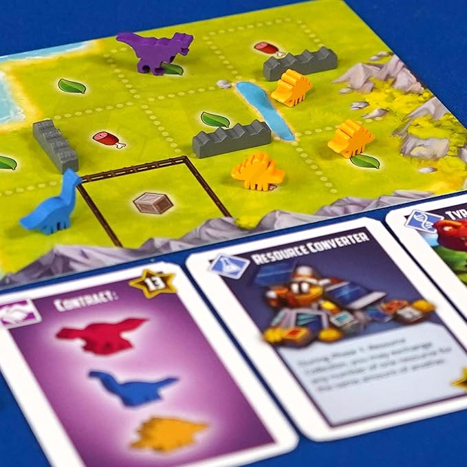 Tiny Epic Dinosaurs Deluxe | Strategic Worker Placement Game Includes Laboratory Mini Expansion | 1-4 Players Ages 14+ | Dino Ranching &amp Resource Management Board Game