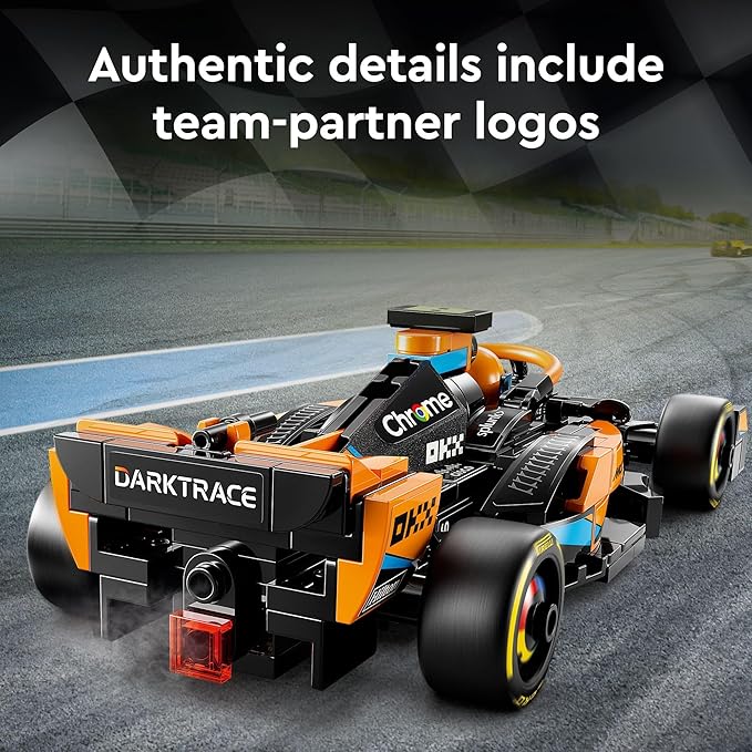 LEGO Speed Champions 2023 McLaren Formula 1 Race Car Toy for Play and Display Buildable McLaren Toy Set for Kids F1 Toy Gift Idea for Boys and Girls Ages 9 and Up who Enjoy Independent Play 76919