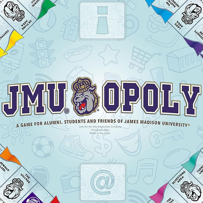 Late For The Sky: JMU-Opoly - James Madison University Themed Family Board Game Opoly-Style Traditional Play Or 1 Hr Version Ages 8+ 2-5 Players