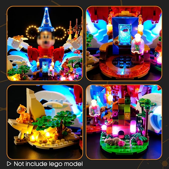 LIGHTAILING Light for Lego-21352 Magic of Disney - Led Lighting Kit Compatible with Lego Building Blocks Model - NOT Included The Model Set