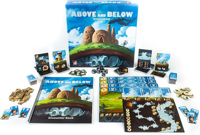 Above and Below by Red Raven Games | Strategy Board Game | Ages 10+ | 2-4 Players | 90 Minute Playing Time