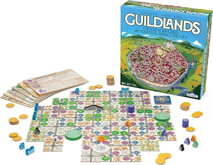 Guildlands - Choose Your Guild Lay Your Tiles Rebuild The City! - for 2 to 6 Players Ages 10 and up