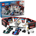 LEGO City F1(R) Mercedes-Benz AMG &amp Alpine Race Car Garage Toy Toy Birthday Present Block Boys Girls Children 7 Years 8 9 Years Old Elementary School Vehicle Car Mini Car 60444