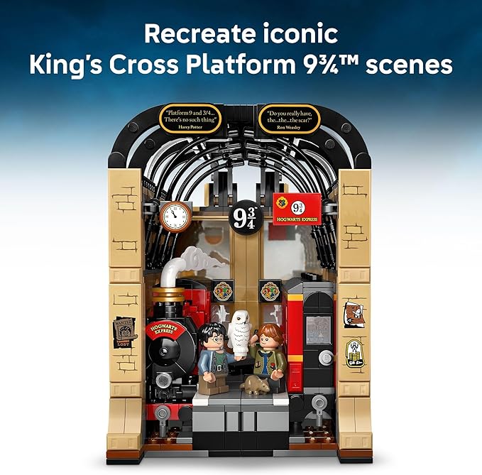 LEGO Harry Potter Book Nook: Hogwarts Express Building Set - Bedroom Shelf Decor for Boys Girls &amp Fans Ages 10+ - Collectible Harry &amp Ron Minifigures - Birthday Gift Idea - 76450