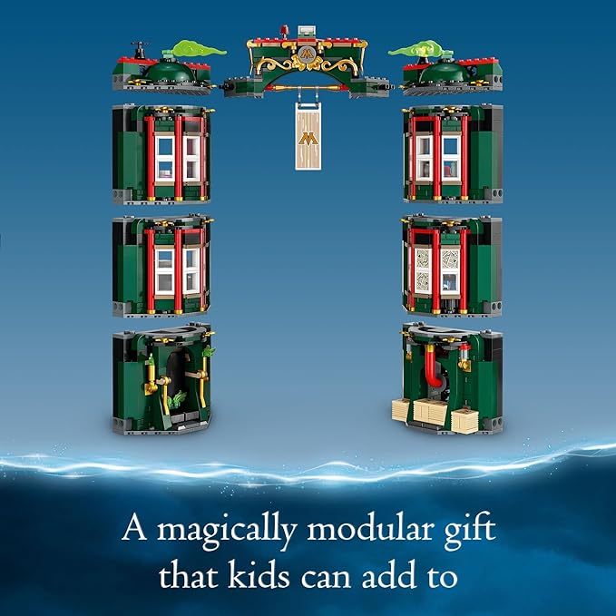 LEGO Harry Potter The Ministry of Magic 76403 Modular Model Building Toy with 12 Minifigures and Transformation Feature Collectible Wizarding World Gifts