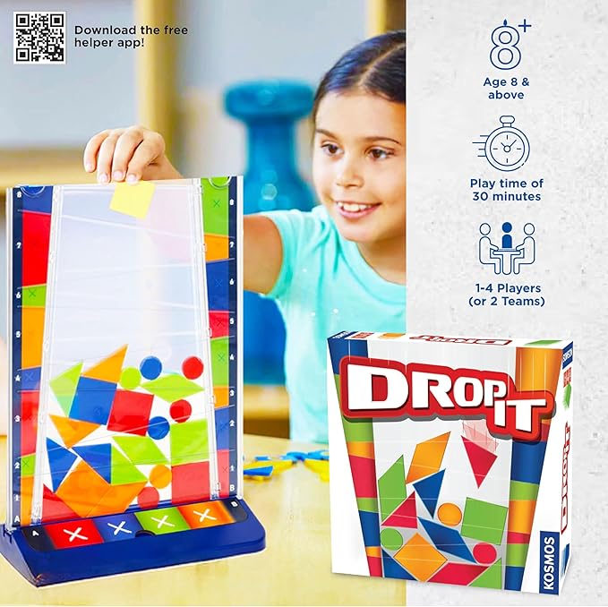Drop It – A Fun Family Strategy &amp Dexerity Game by Kosmos Games Parents’ Choice Silver Award Winner Play Individually or on Teams Ages 8+ Fun for Kids Adults Family Game Nights